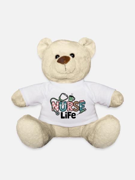 Krankenschwester Life Geschenk Geschenkidee - Teddy - Weiß