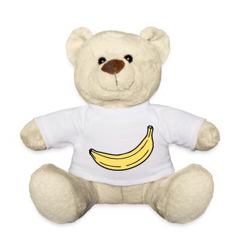 Banana minimal gift minimalist - Teddy Bear - white - Front