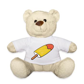 Eis Kinder Mädchen Jungen  - Teddy Bear - white - Front