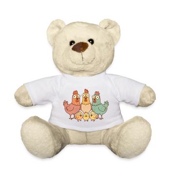 Chicken family - Teddy Bear - white - Front
