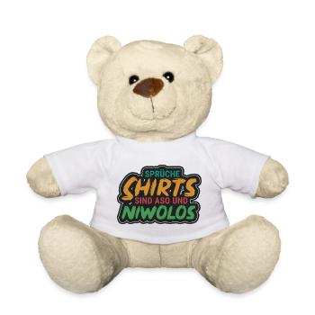 Spruchshirts sind aso & niwolos - Teddy - Weiß - Vorne