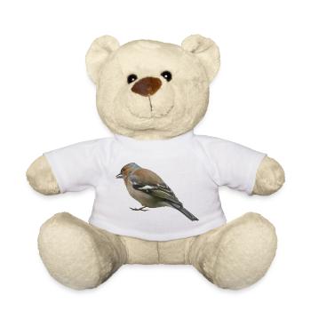 Chaffinch (side) - Teddy Bear - white - Front