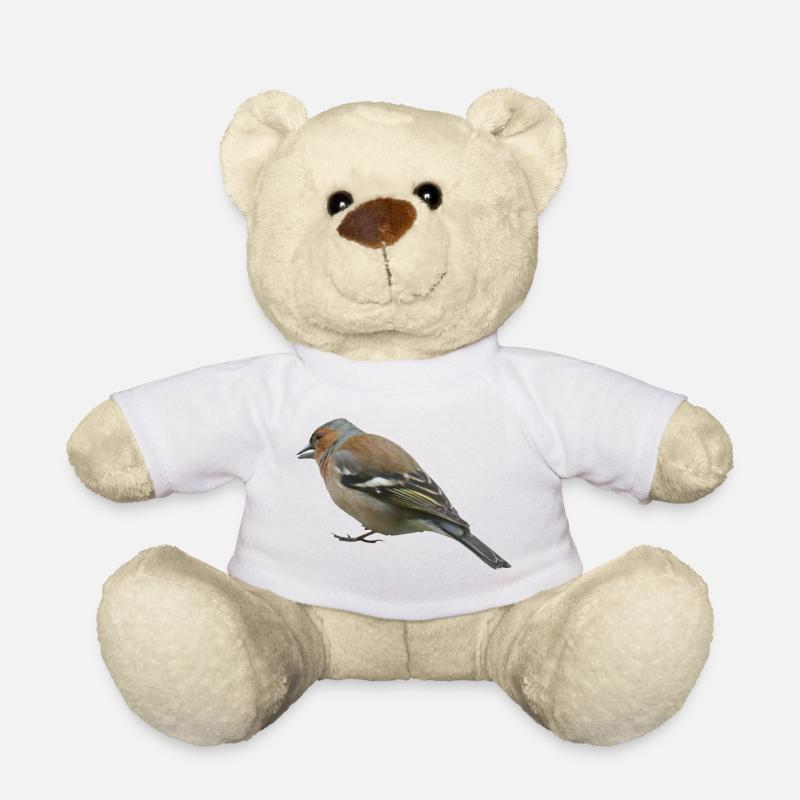 Chaffinch (side) - Teddy Bear - white