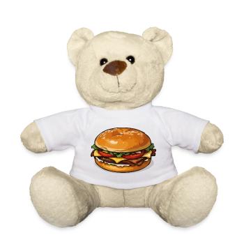 Hamburger PopArt - Teddy - Weiß - Vorne