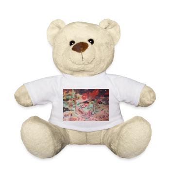 Abstrakter Garten der Farben - Teddy - Weiß - Vorne