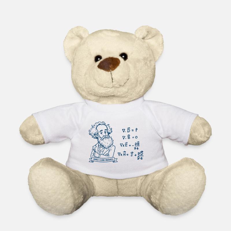 Maxwell und Gleichungen in Blau - Teddy - Weiß