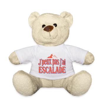 J'peux pas j'ai Escalade - Nounours - blanc - Devant