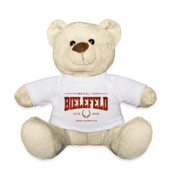 Maillot classique de l’équipe professionnelle de Flunkyball Bielefeld - Nounours - blanc - Devant