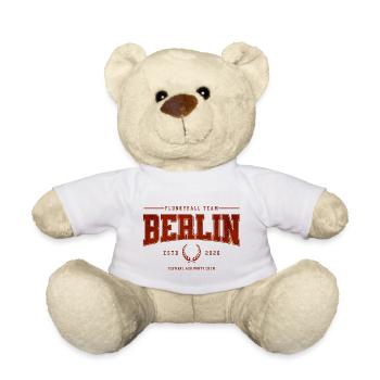 T-shirt classique de l’équipe Profi de Flunkyball - Nounours - blanc - Devant