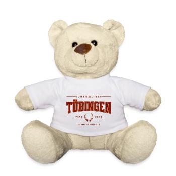 T-shirt classique de l’équipe Flunkyball Profi Team Tübingen - Nounours - blanc - Devant