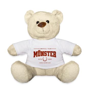 Flunkyball Professional Team Münster Classic Shirt - Teddy Bear - white - Front