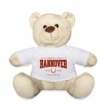 T-shirt classique de l’équipe Flunkyball Profi Hanovre - Nounours - blanc - Devant