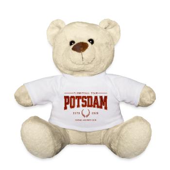 T-shirt classique de l’équipe professionnelle de Flunkyball - Nounours - blanc - Devant