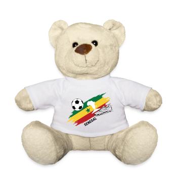 Sénégal Football Maillot Supporter Senegal Foot - Nounours - blanc - Devant