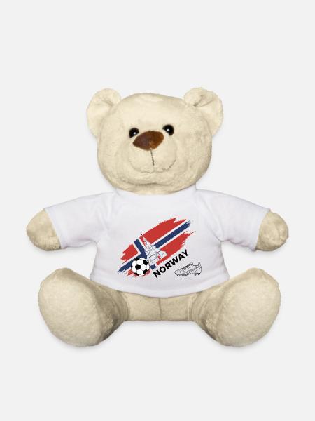 Norway Football Norway Foot Fan Jersey - Teddy Bear - white