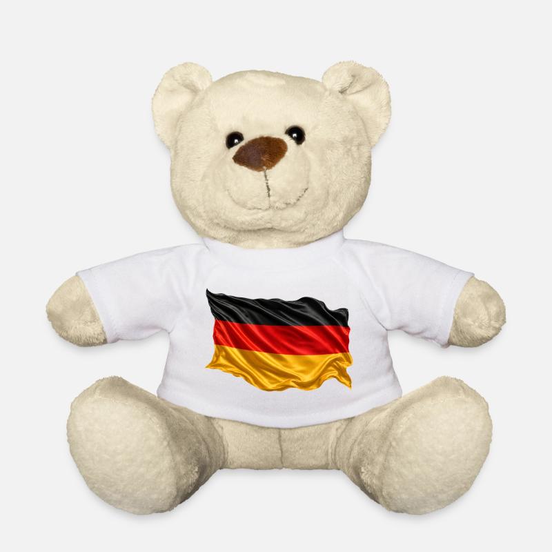 Deutschland Flagge - Teddy - Weiß