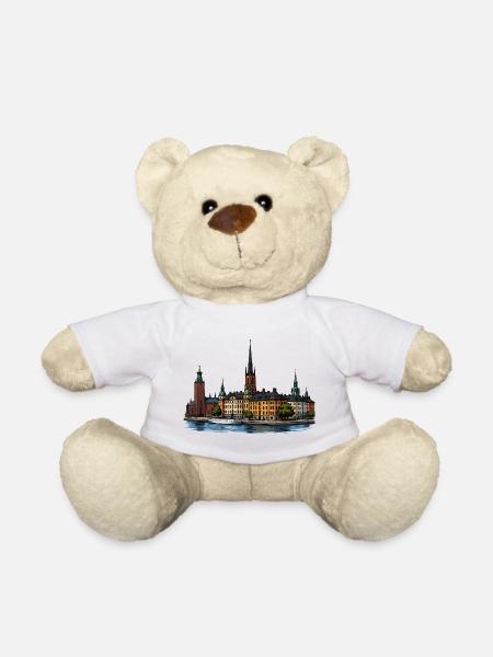 Stadt Stockholm Schweden - Teddy - Weiß