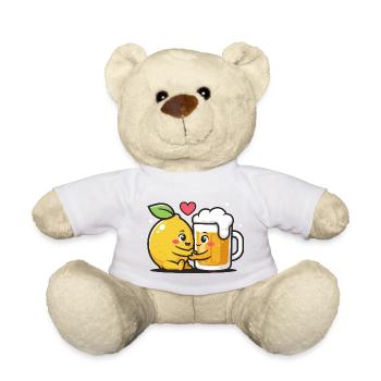 Radler Bier Zitrone Liebe Lustiger Mix - Teddy - Weiß - Vorne