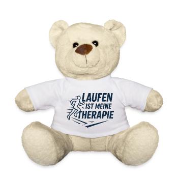 Laufen ist Therapie - Teddy - Weiß - Vorne