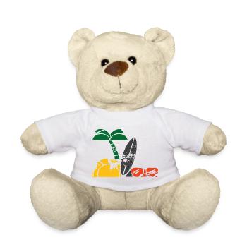 Vacances à la mer - Nounours - blanc - Devant