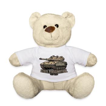 RCCX Merkava – Steel Fascination. Not War. - Teddy Bear - white - Front