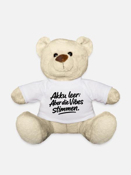 Akku leer: Aber die Vibes stimmen. - Teddy - Weiß