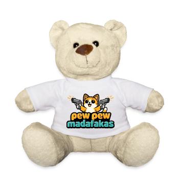 Pew Pew Madafakas Katze - Teddy - Weiß - Vorne