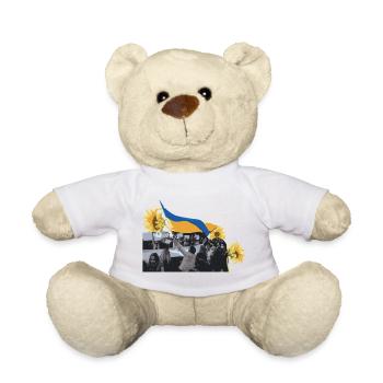 Maidan-Sonnenblumenrevolution Ukraine - Teddy - Weiß - Vorne