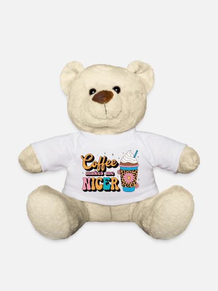 Le café me rend meilleur kaffee - Nounours - blanc