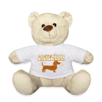 Dackelmama Shirt | Stolze Dackel Mama Geschenk  - Teddy - Weiß - Vorne