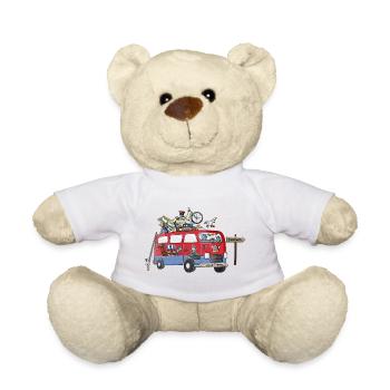 Dänemark Camper Motiv Vanlife Camping Urlaub - Teddy - Weiß - Vorne