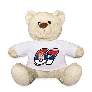 67 Édition Serbie - Nounours - blanc - Devant