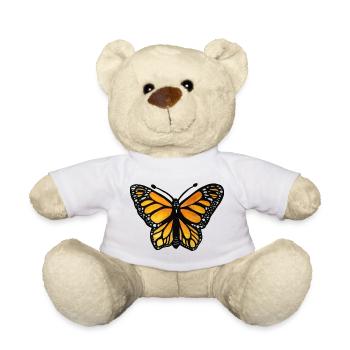 Monarch-Sonnenuntergangsschmetterling - Teddy - Weiß - Vorne