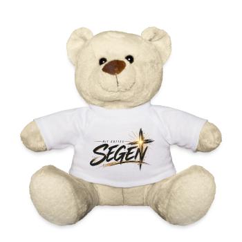 Göttlicher Segen mit Gott - Teddy - Weiß - Vorne