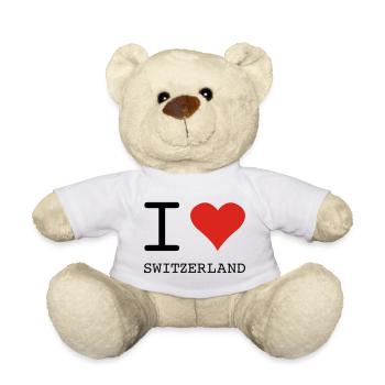 I LOVE SWITZERLAND - Teddy - Weiß - Vorne