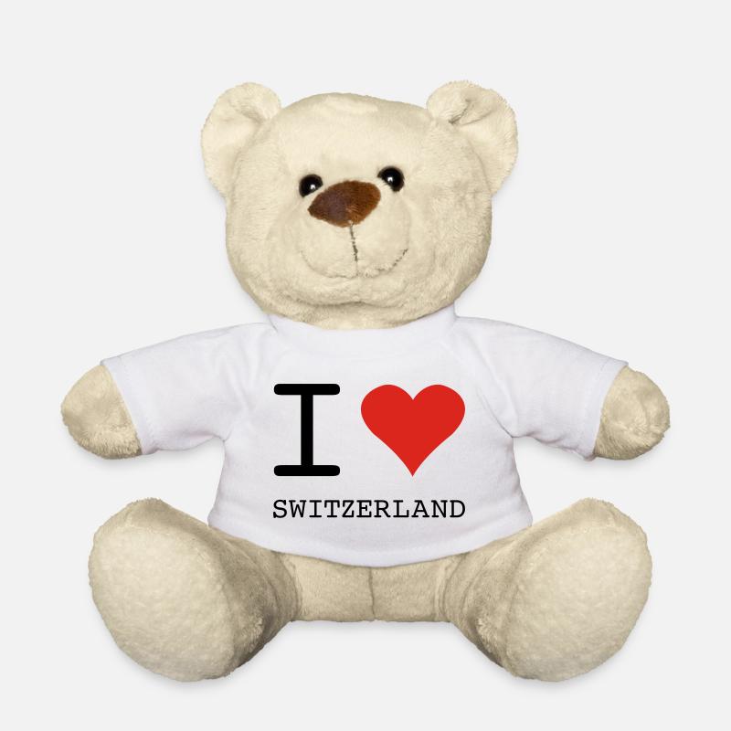 I LOVE SWITZERLAND - Teddy - Weiß
