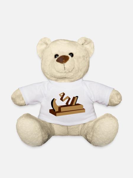 Ein Hobel - Teddy - Weiß