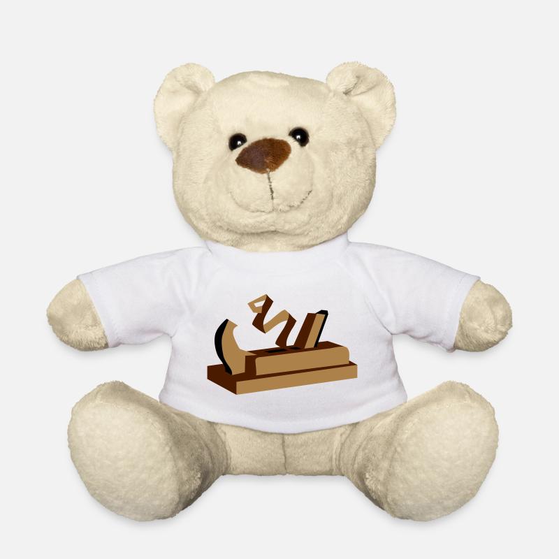 Ein Hobel - Teddy - Weiß