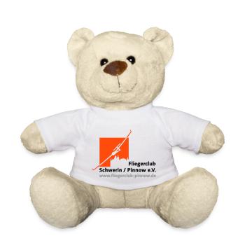 Logo Fliegerclub Schwerin Pinnow (web) - Teddy - Weiß - Vorne