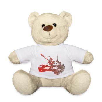 Panzer T55 Russischer Kampfpanzer - Teddy - Weiß - Vorne