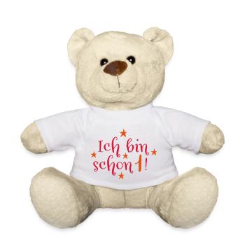 1. Geburtstag - Teddy - Weiß - Vorne