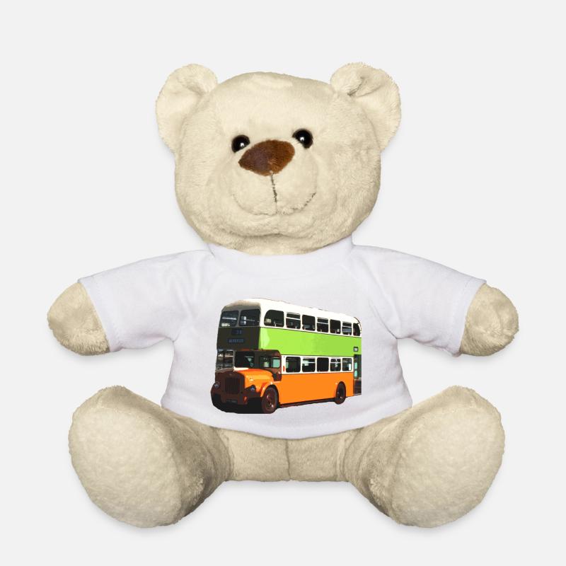 Glasgow Corporation Bus - Teddy Bear - white