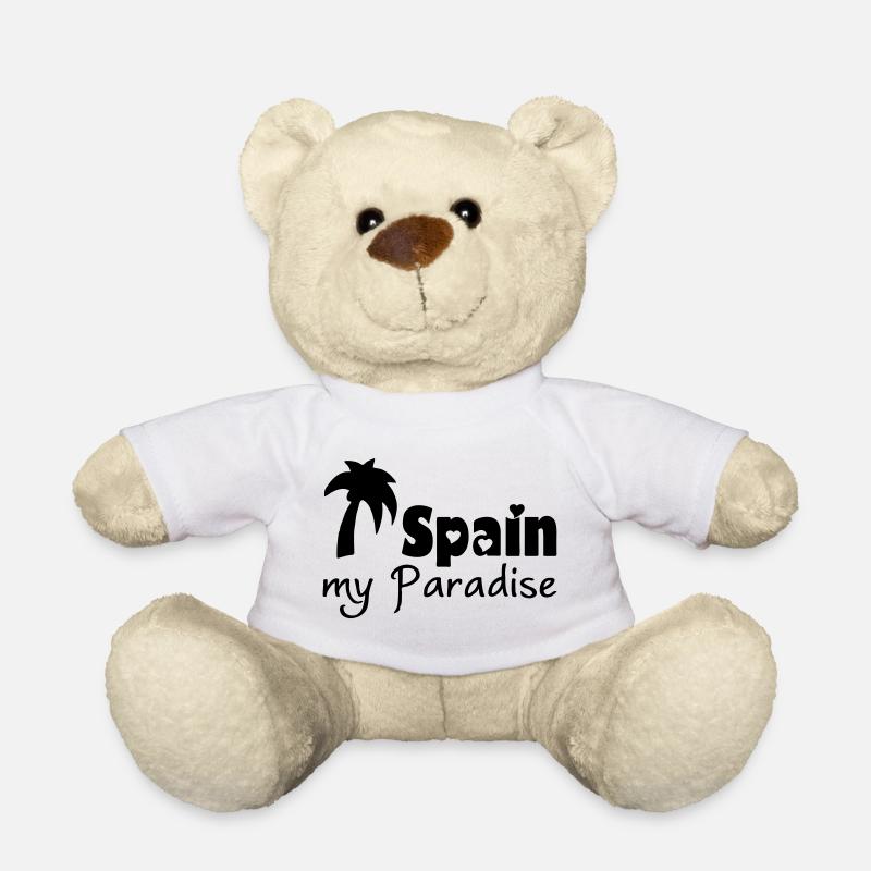 Spain Paradise Spanien Urlaub Reise Geschenk - Teddy - Weiß