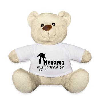 Menorca Paradise Urlaub Geschenk - Teddy - Weiß - Vorne