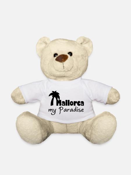 Mallorca Paradise Spanien Urlaub Geschenk - Teddy - Weiß