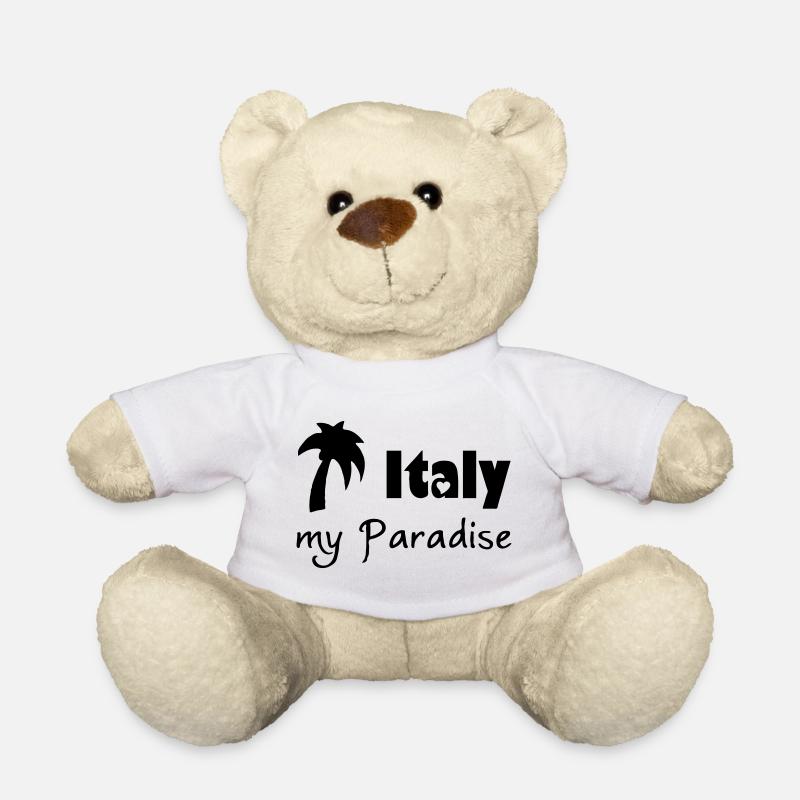 Italy Paradise Italien, Urlaub, Reise, Geschenk - Teddy - Weiß