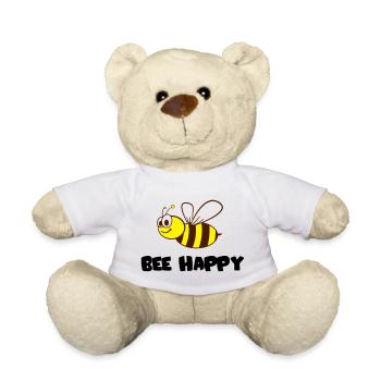 bee happy - Teddy - Weiß - Vorne
