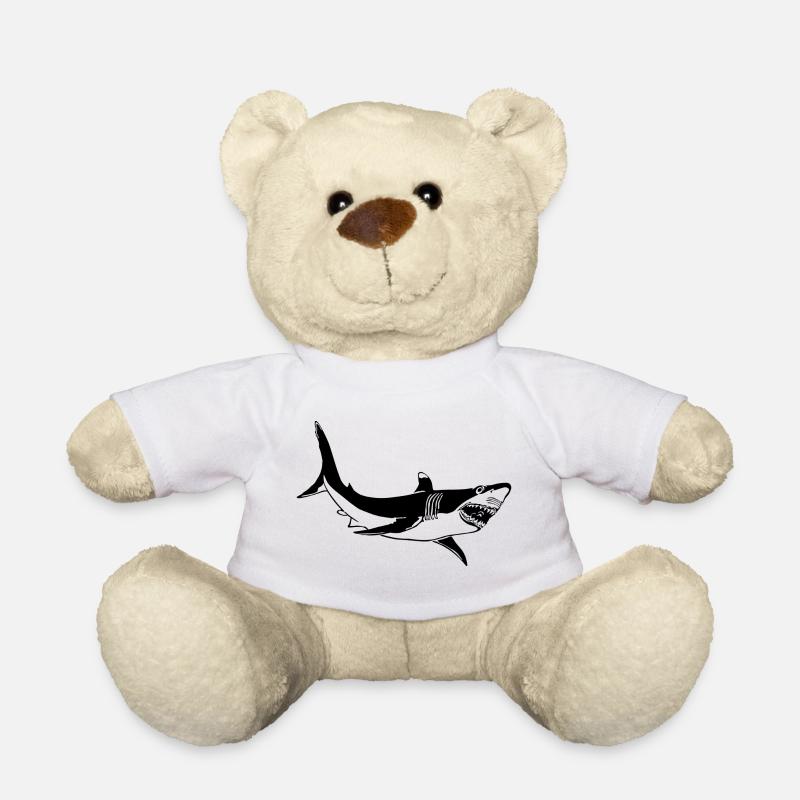 shark - Teddy Bear - white
