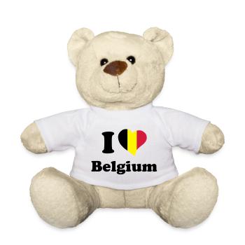 I love Belgium - Teddy Bear - white - Front