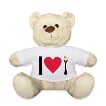 I love Pasta - Teddy - Weiß - Vorne